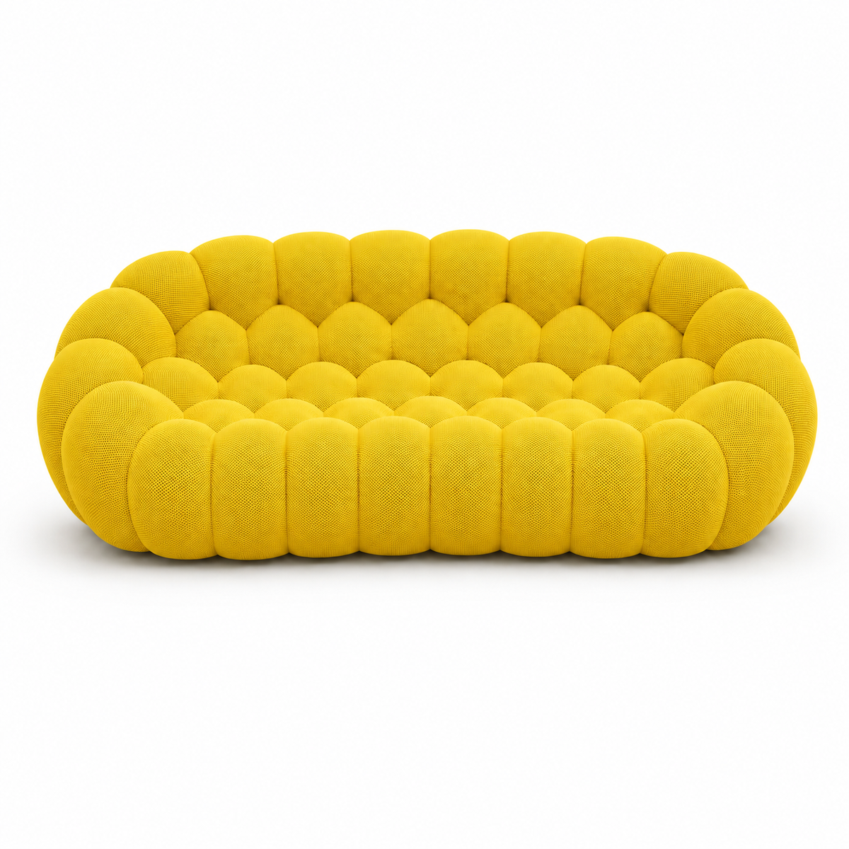 Tissu 3D / Jaune vif chaud