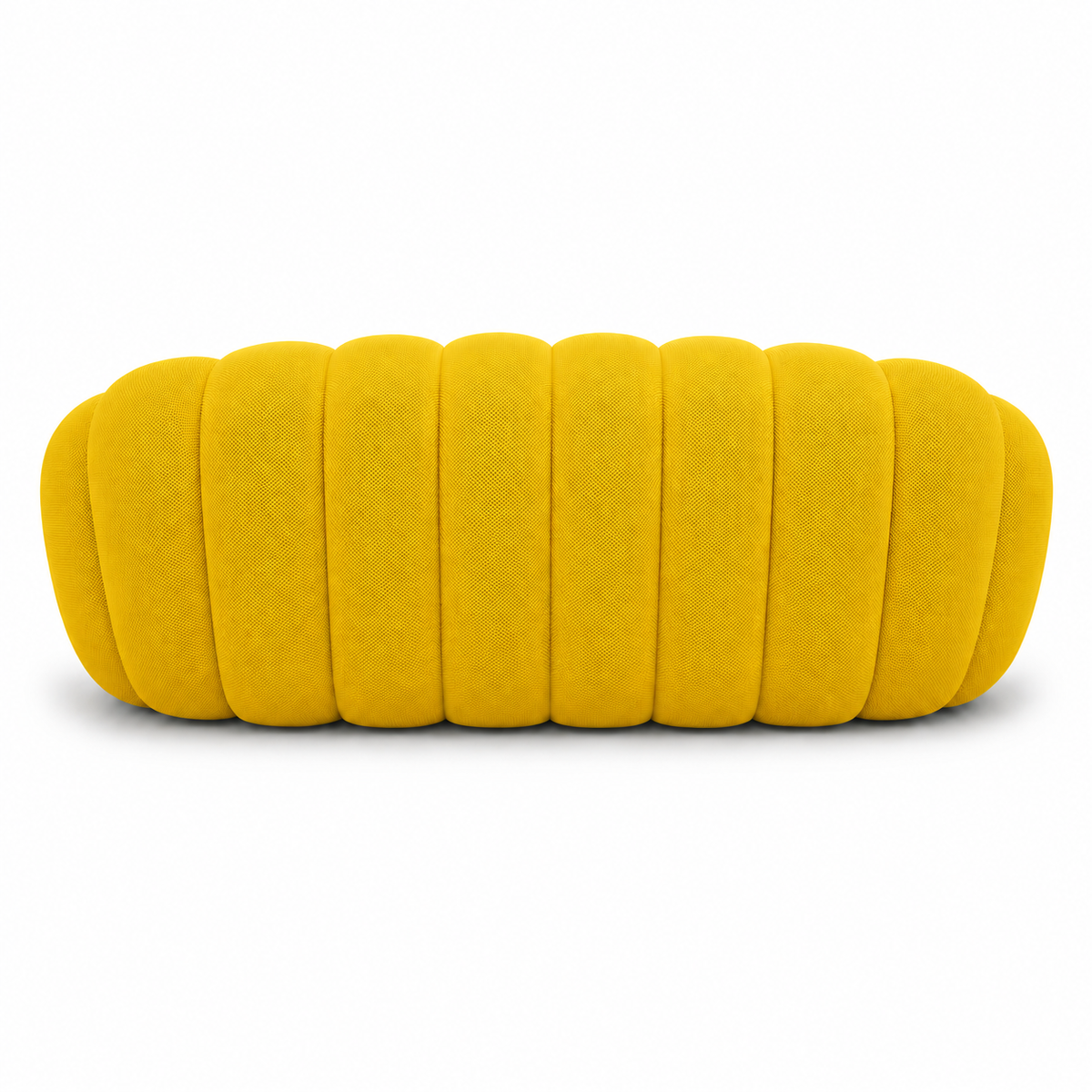 Tissu 3D / Jaune vif chaud