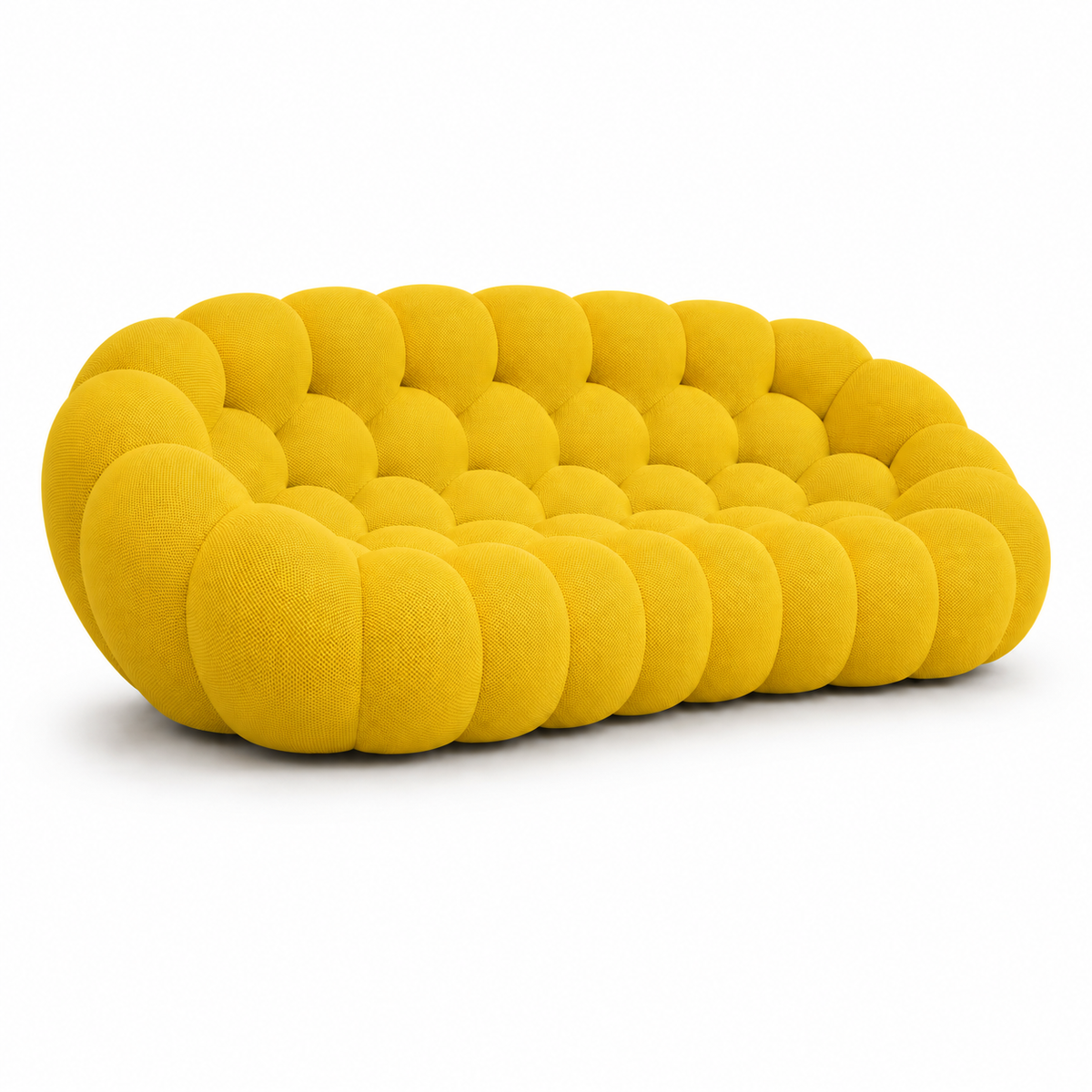 Tissu 3D / Jaune vif chaud