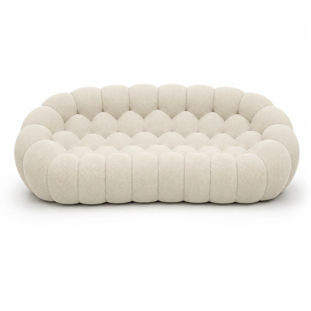 Tissu 3D / Blanc cassé