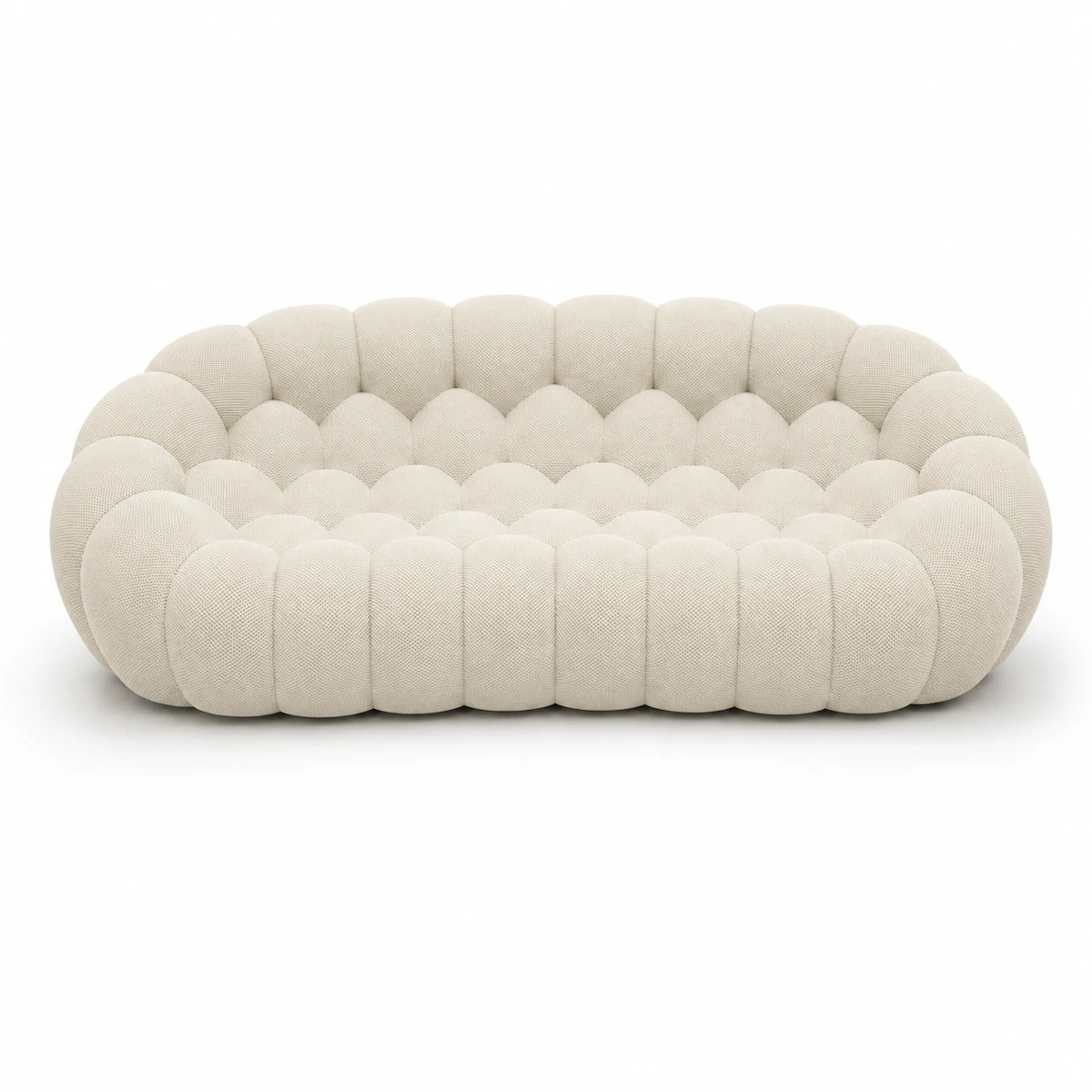 Tissu 3D / Blanc cassé