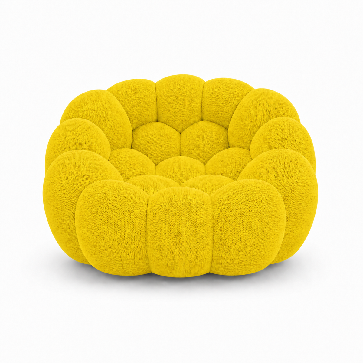 Tissu 3D / Jaune vif chaud