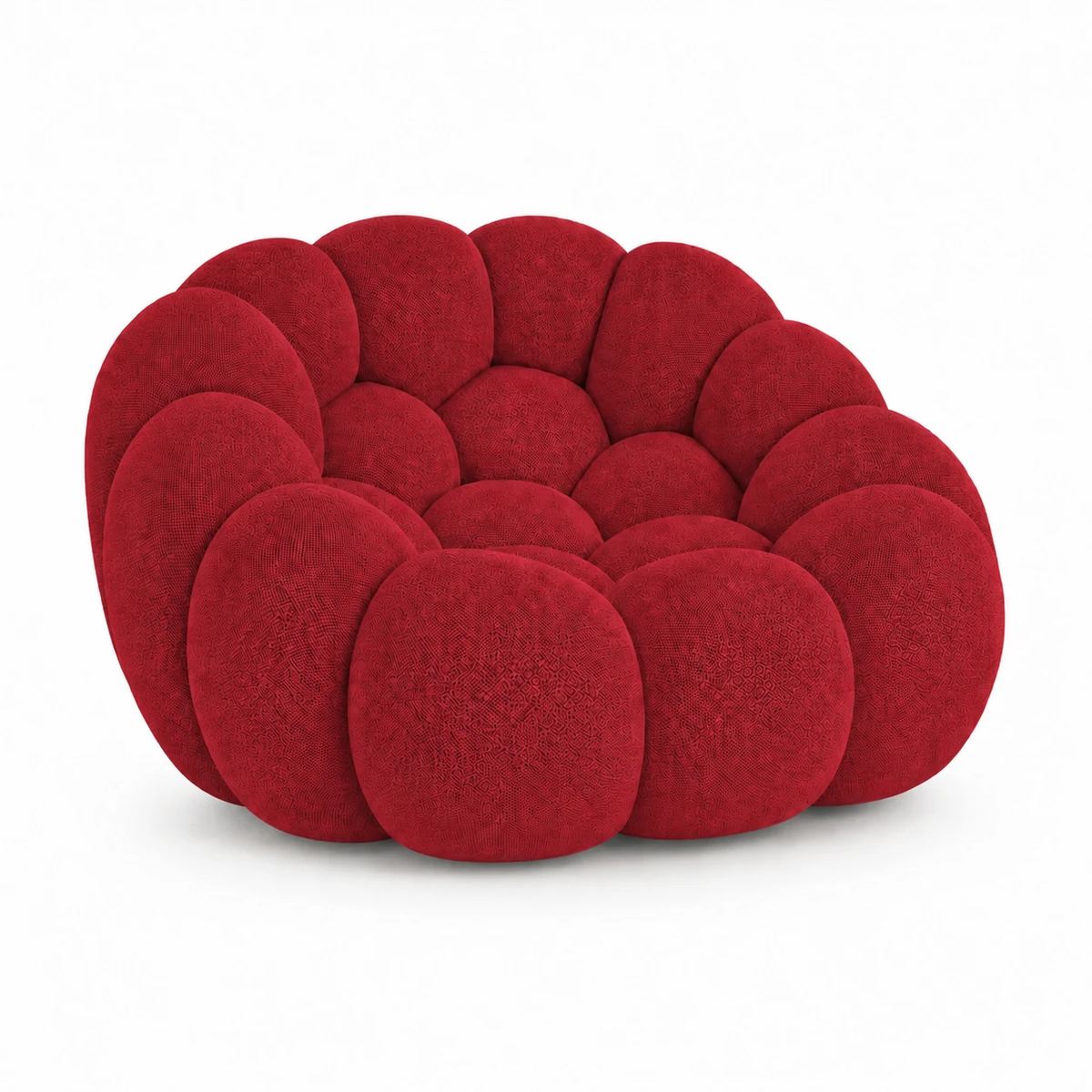 Tissu 3D / Rouge profond