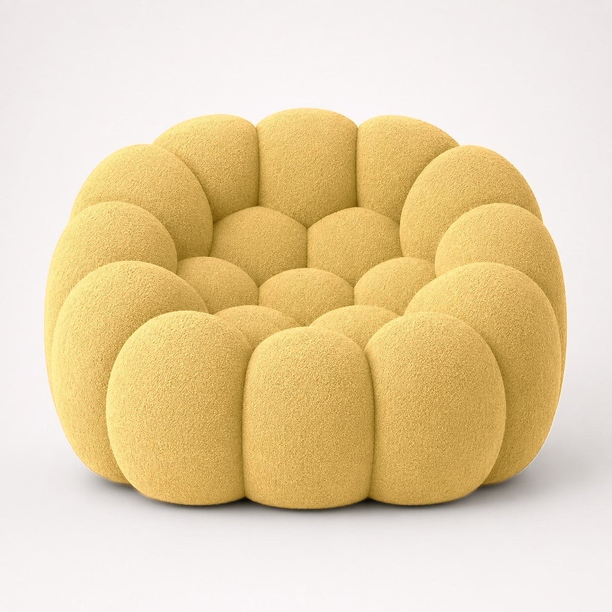 Maille bouclette / Jaune miel