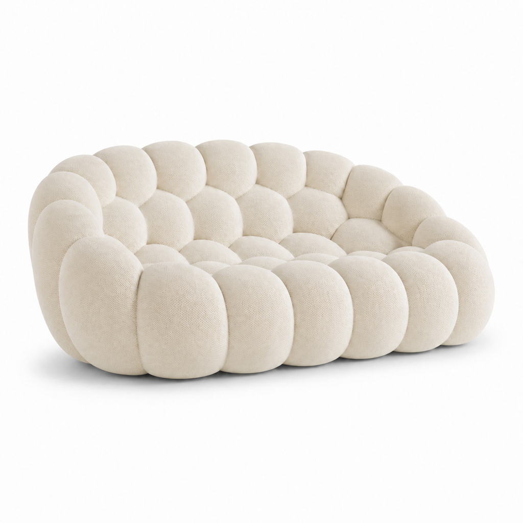 Tissu 3D / Blanc cassé