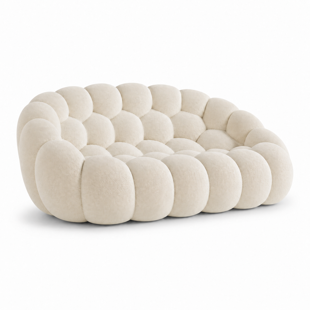 Tissu 3D / Blanc cassé