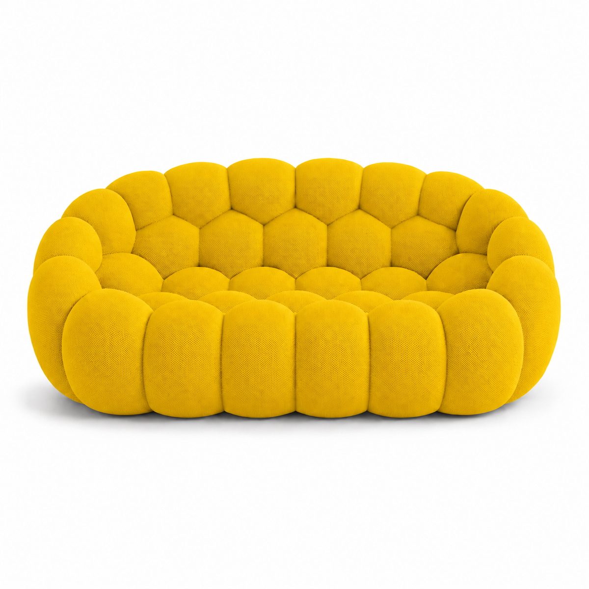 Tissu 3D / Jaune vif chaud