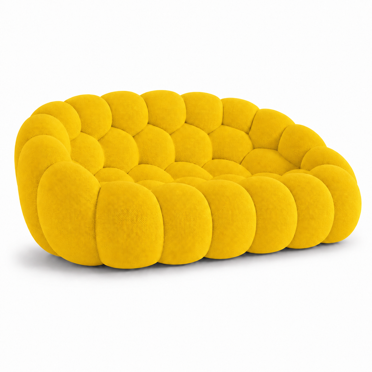 Tissu 3D / Jaune vif chaud