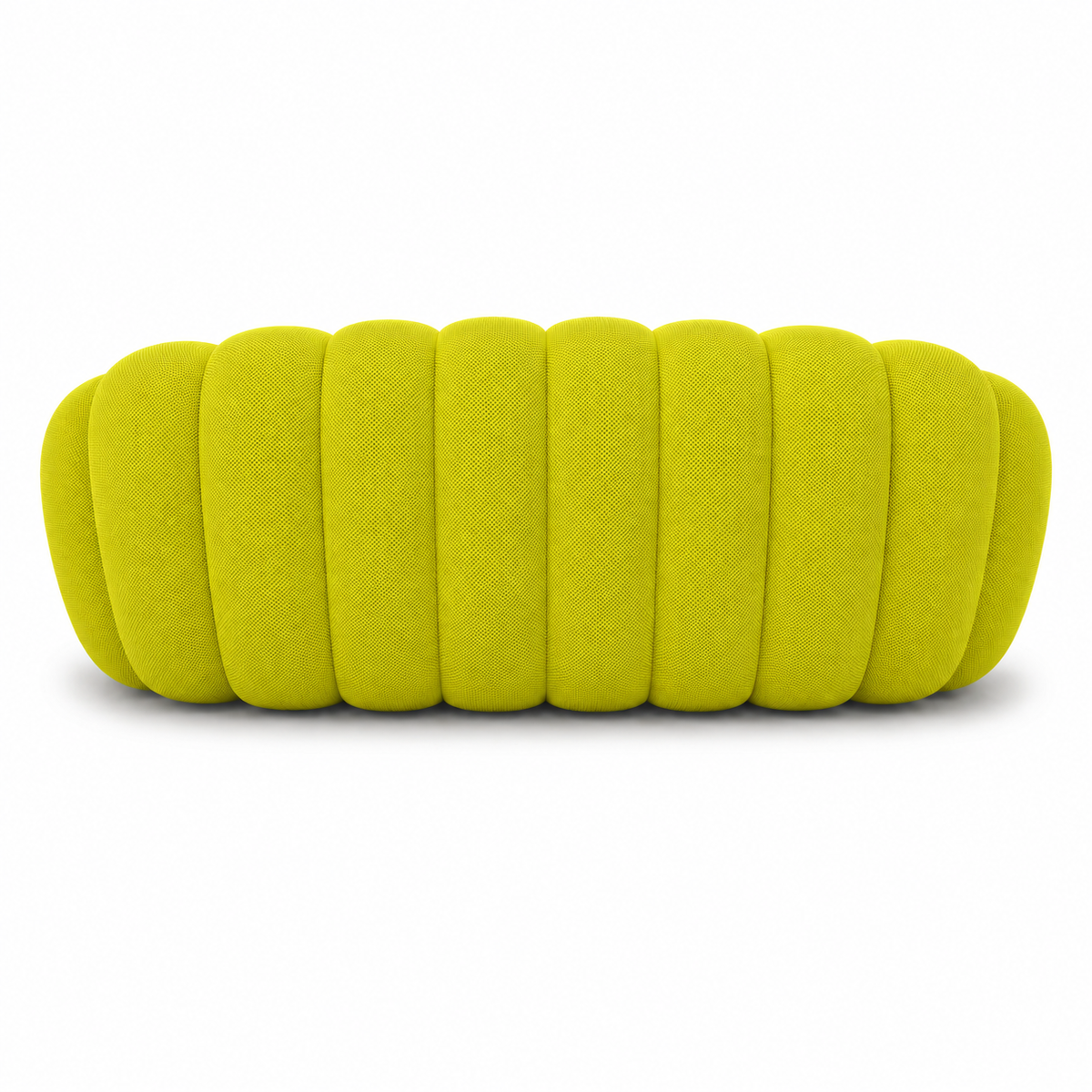 Tissu 3D / Jaune fluo / anis