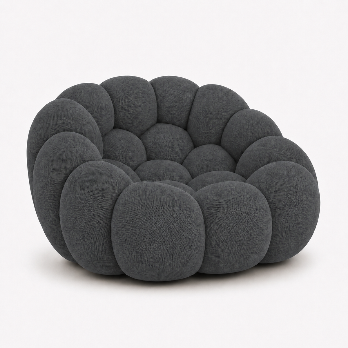 Tissu 3D / Gris anthracite