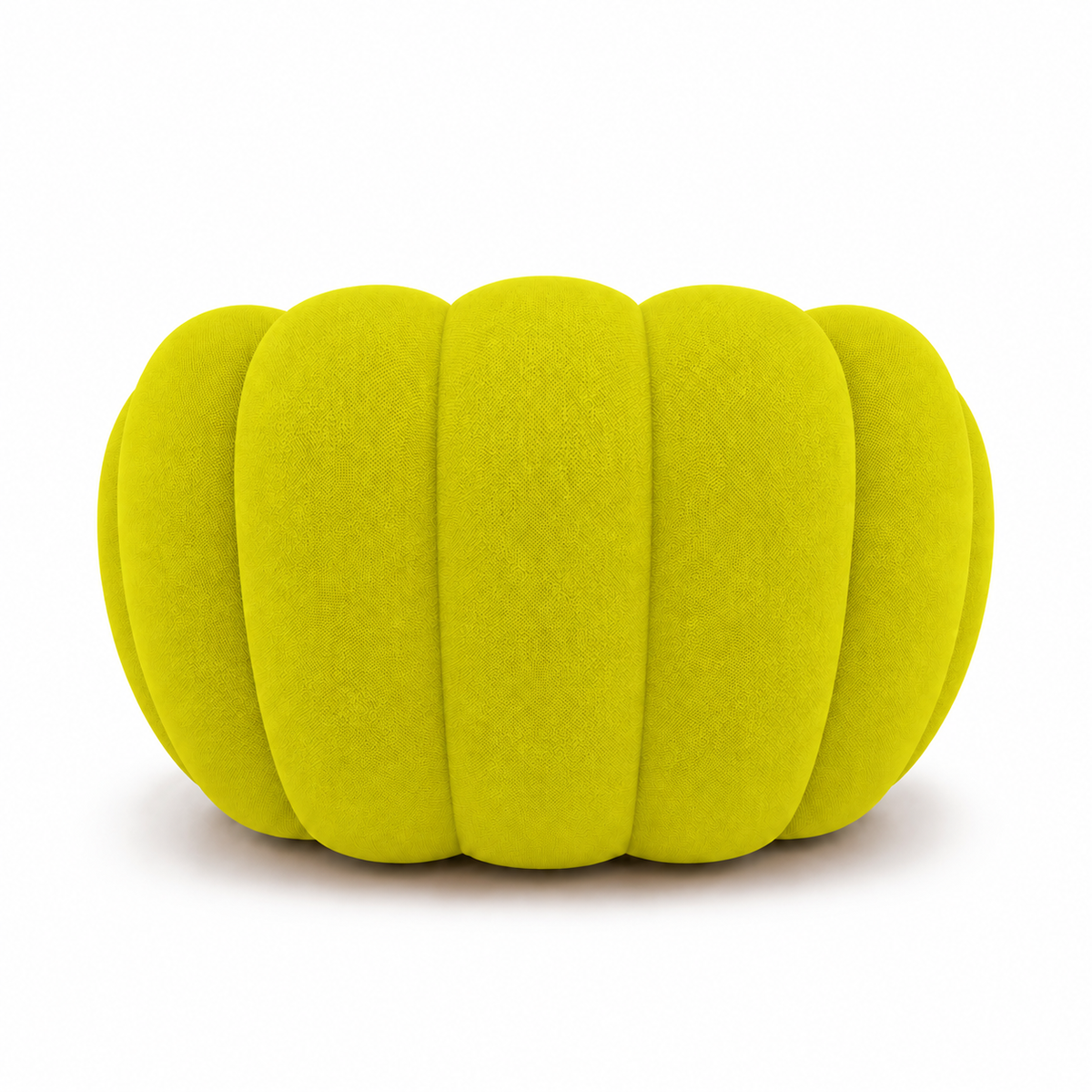 Tissu 3D / Jaune fluo / anis