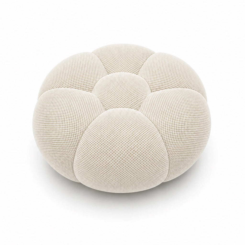 Tissu 3D / Blanc cassé