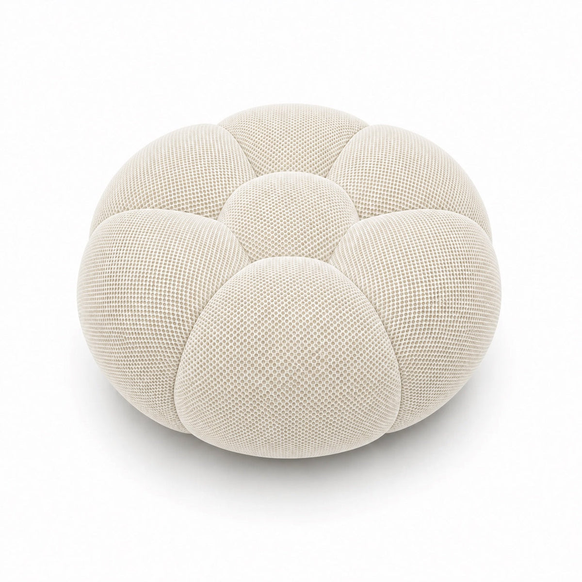 Tissu 3D / Blanc cassé