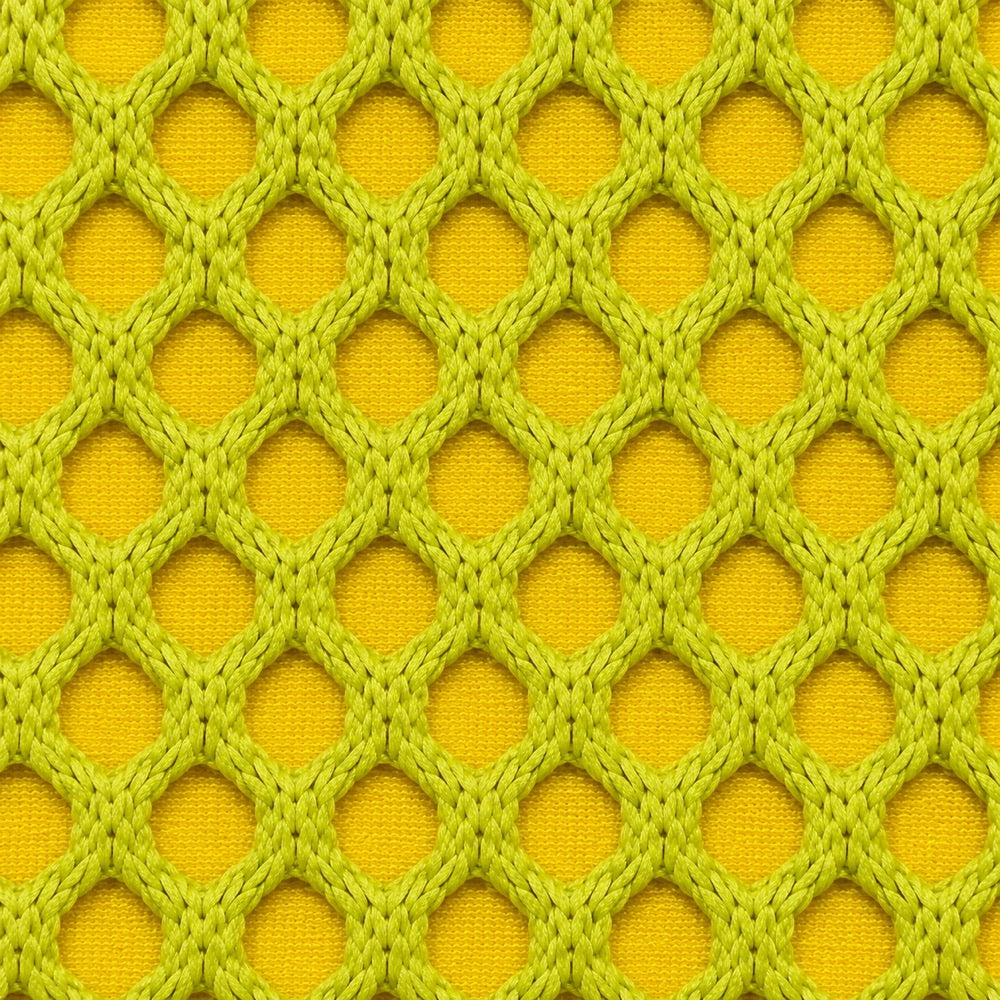 Tissu 3D / Jaune fluo / anis