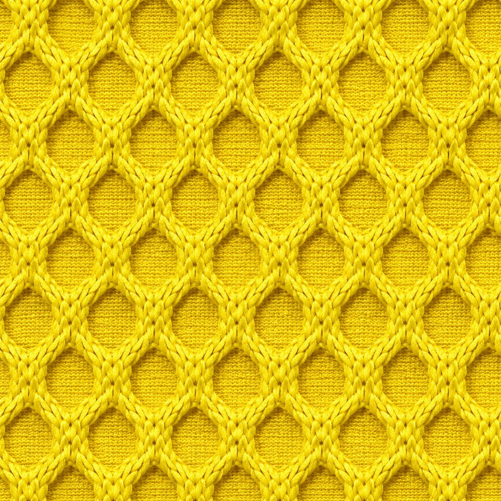 Tissu 3D / Jaune vif chaud