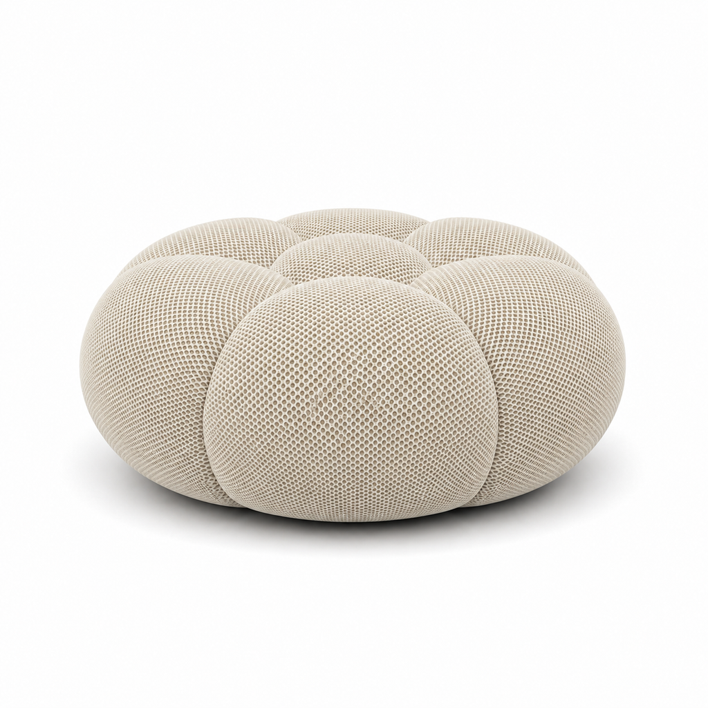 Tissu 3D / Blanc cassé