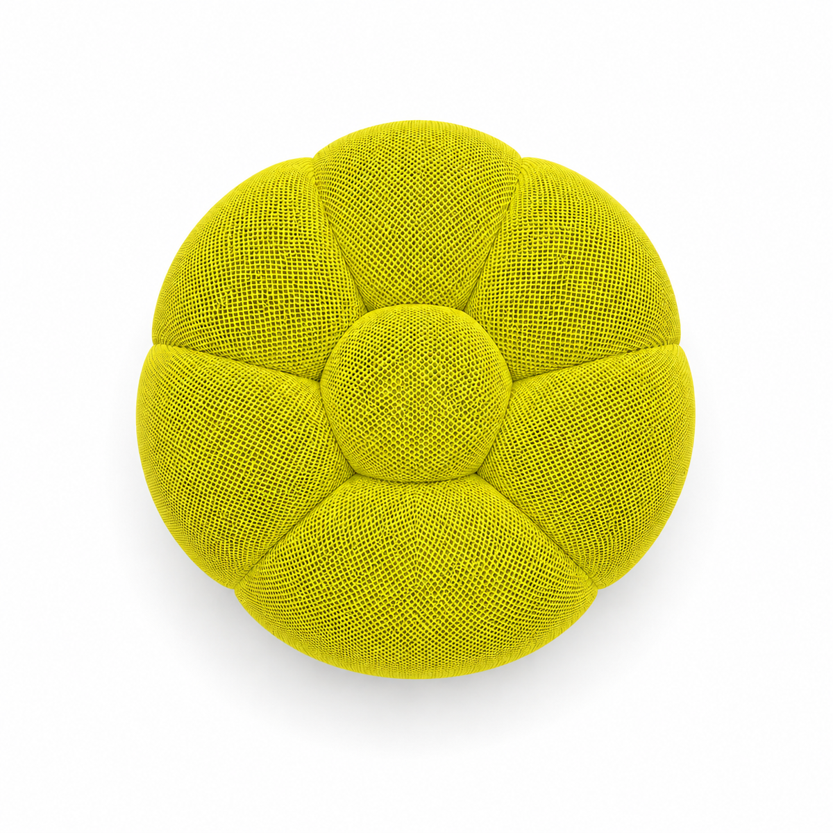 Tissu 3D / Jaune fluo / anis