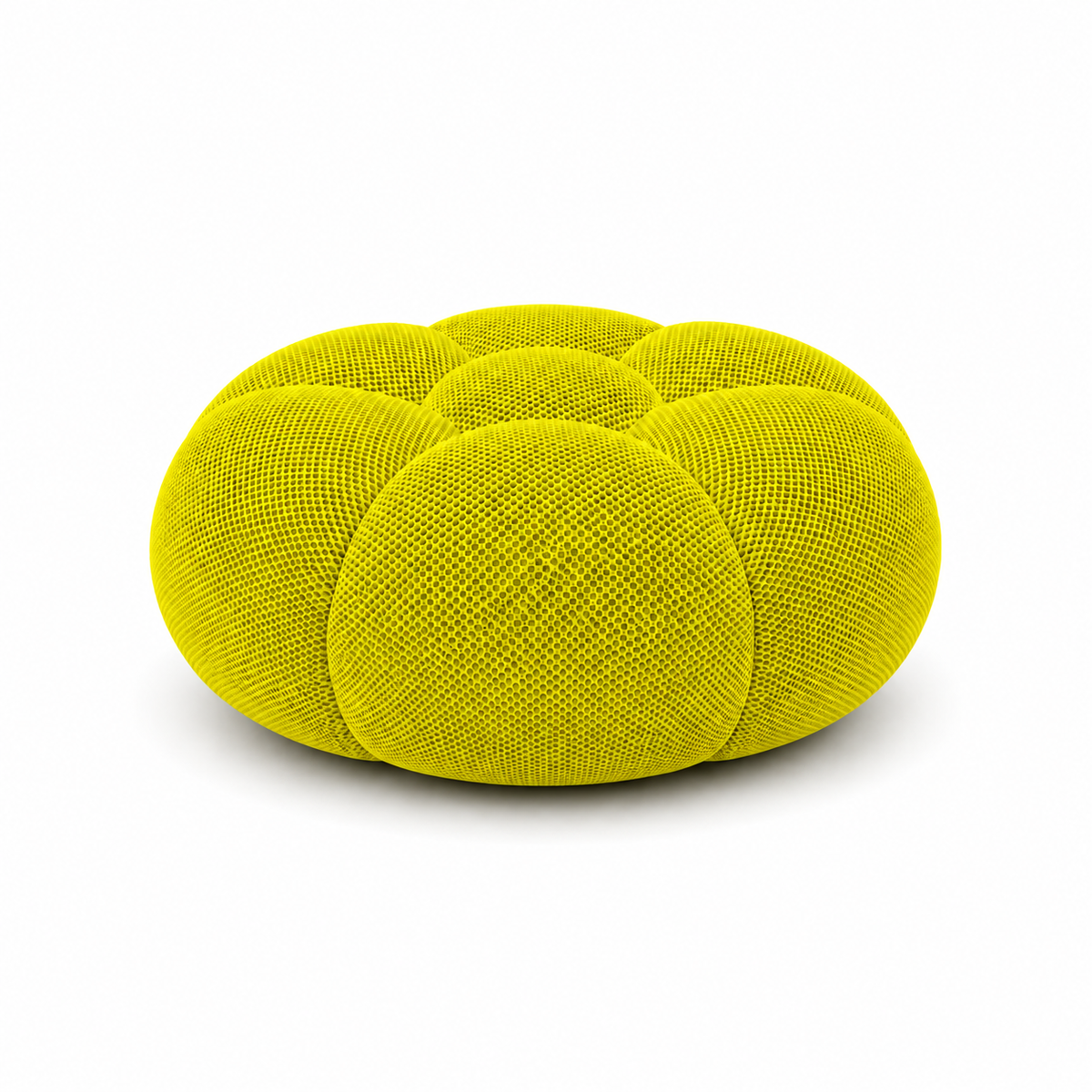 Tissu 3D / Jaune fluo / anis