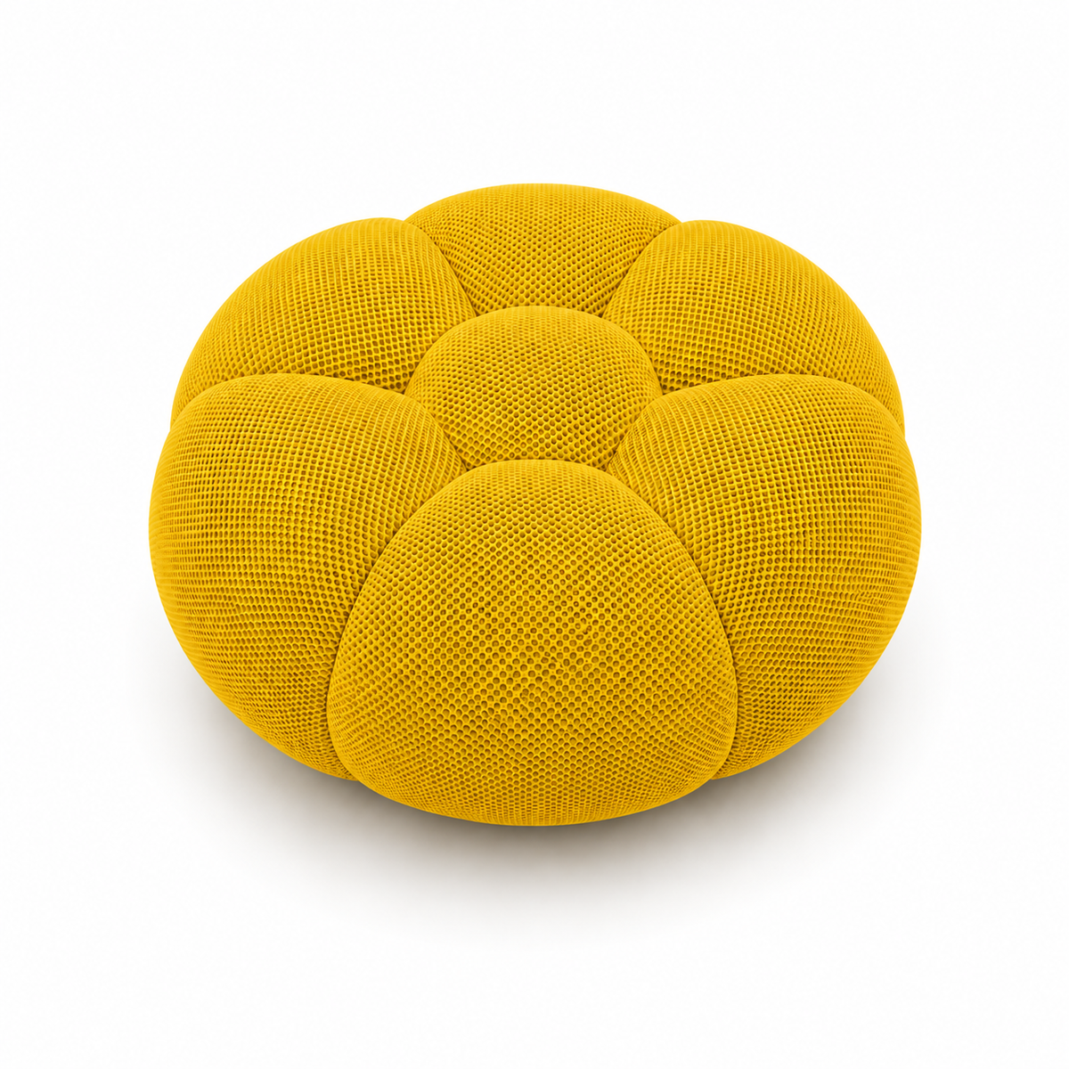 Tissu 3D / Jaune vif chaud
