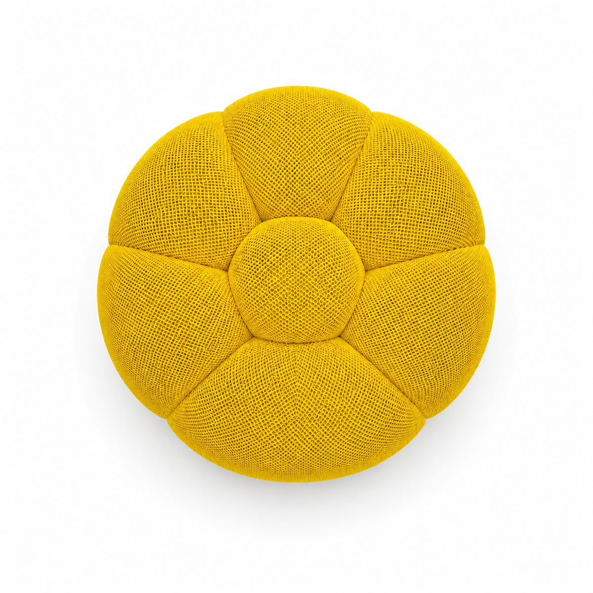 Tissu 3D / Jaune vif chaud