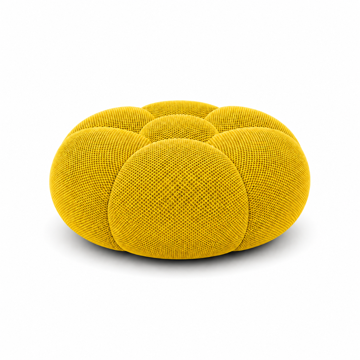 Tissu 3D / Jaune vif chaud