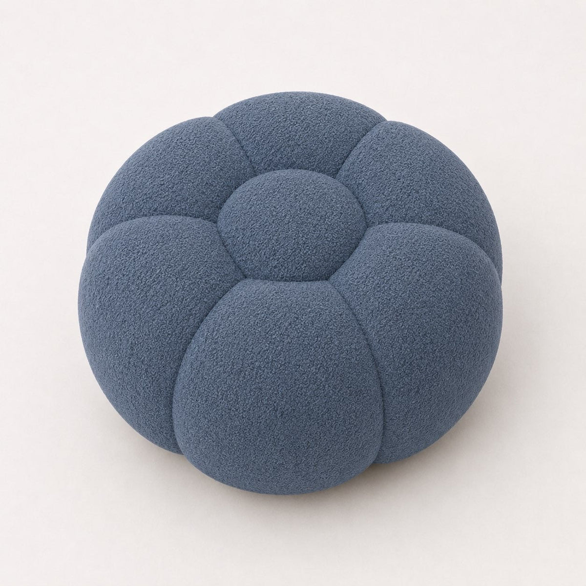 Maille bouclette / Bleu gris