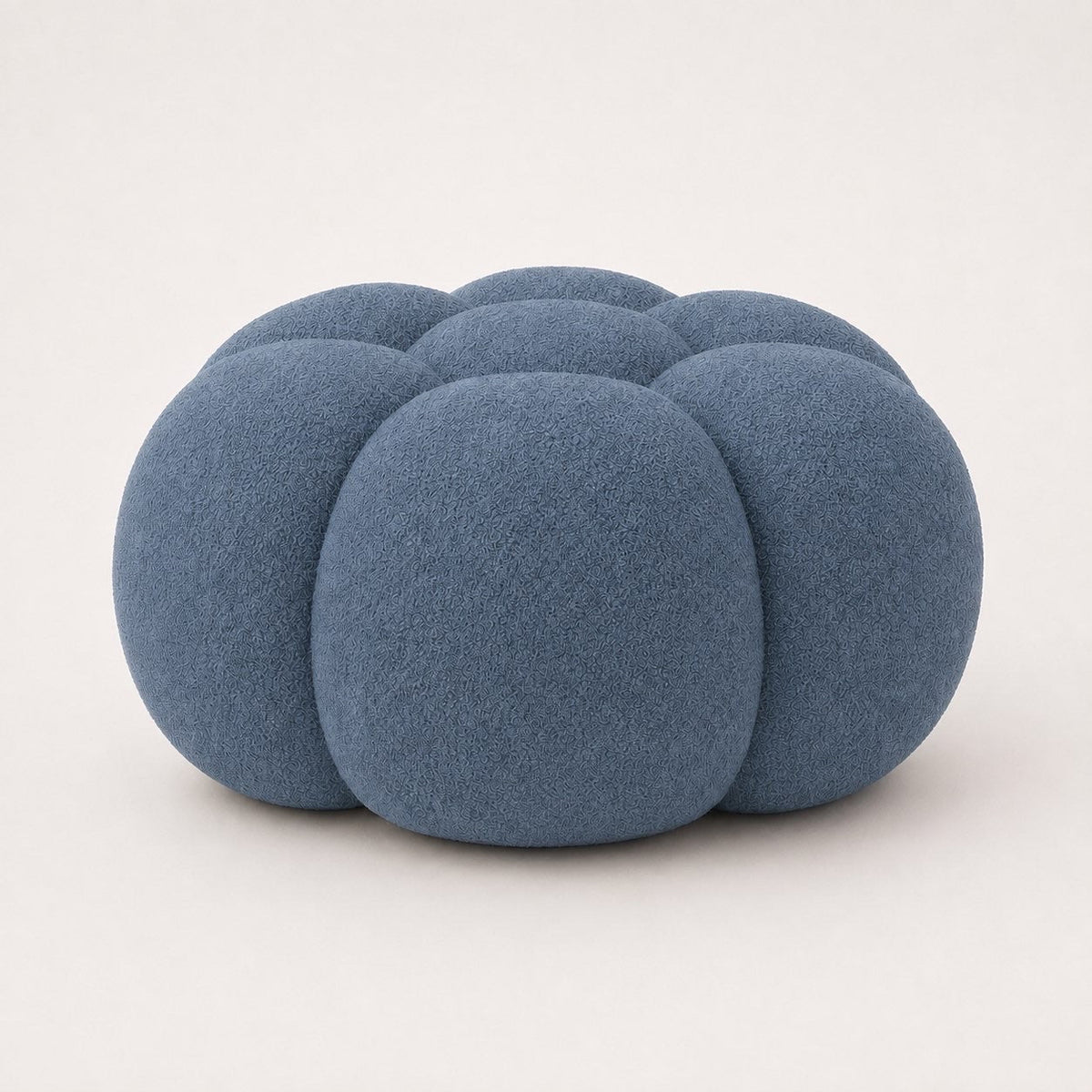 Maille bouclette / Bleu gris