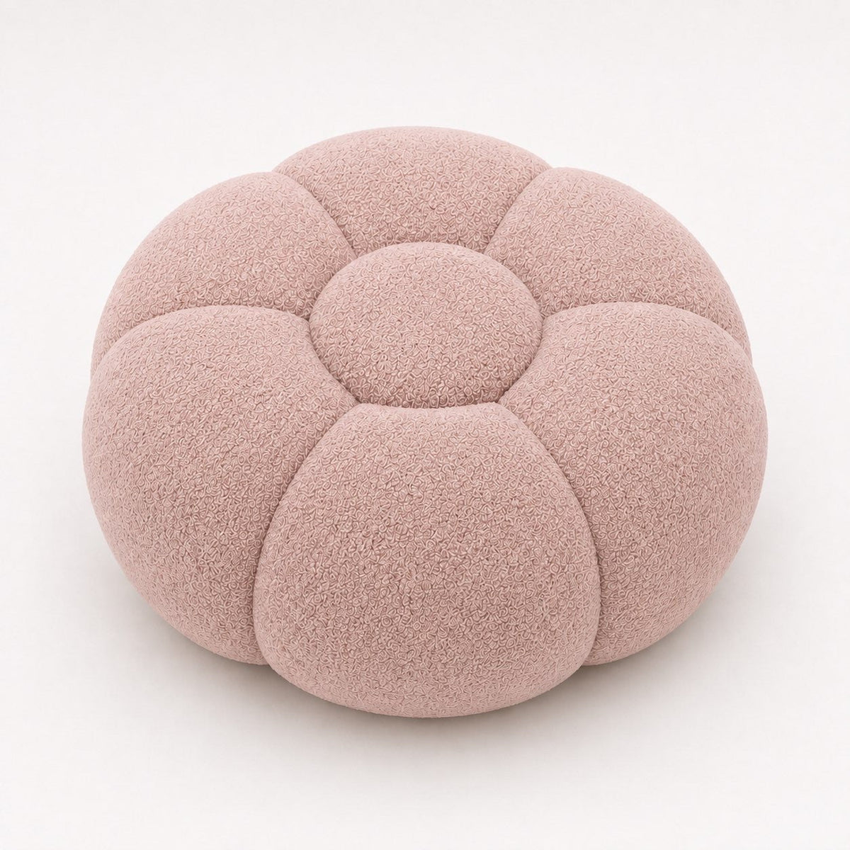 Maille bouclette / Rose poudré