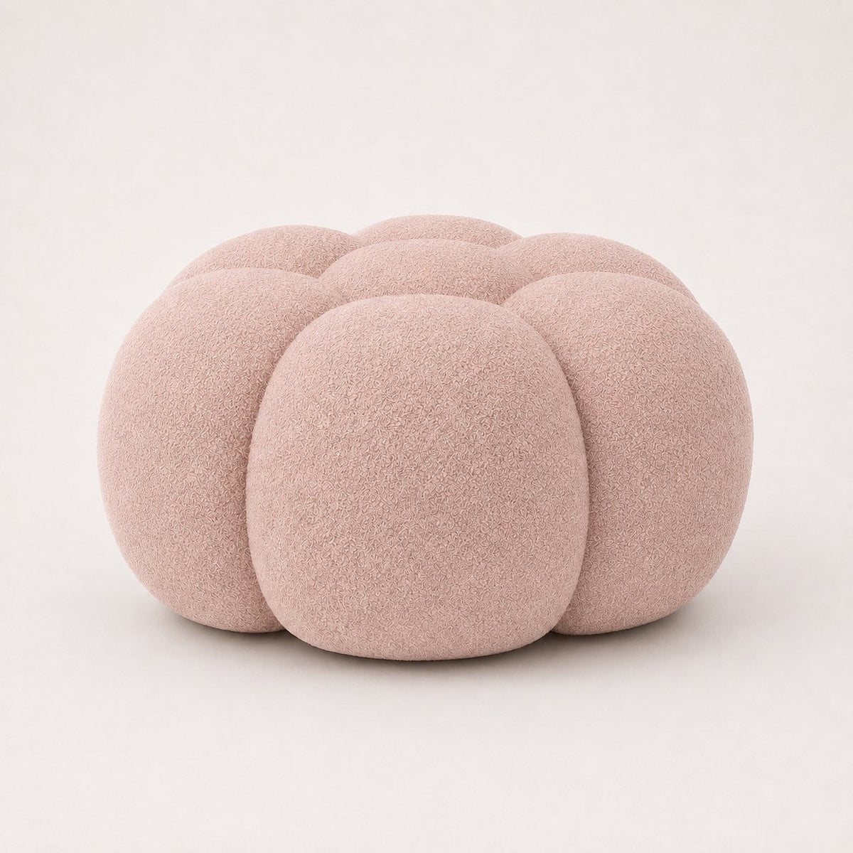 Maille bouclette / Rose poudré