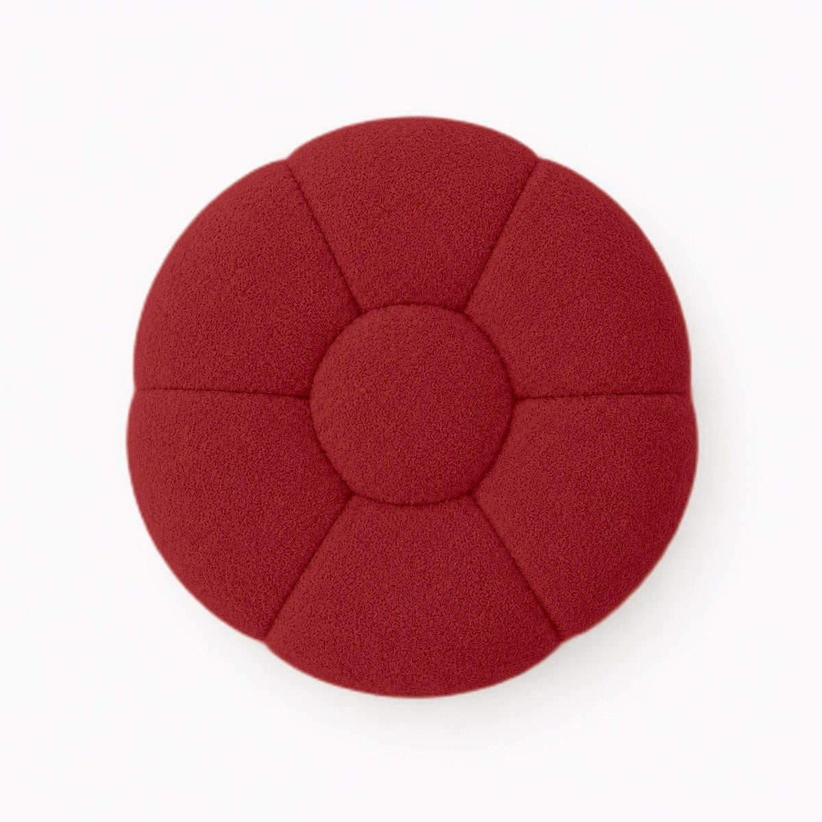 Maille bouclette / Rouge profond