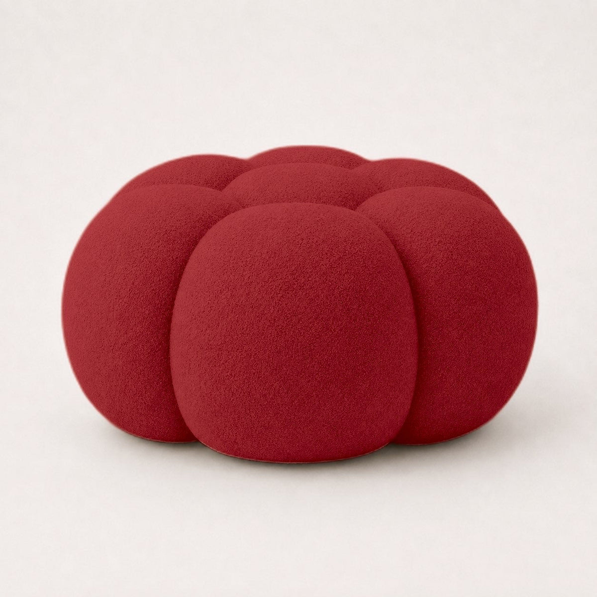 Maille bouclette / Rouge profond