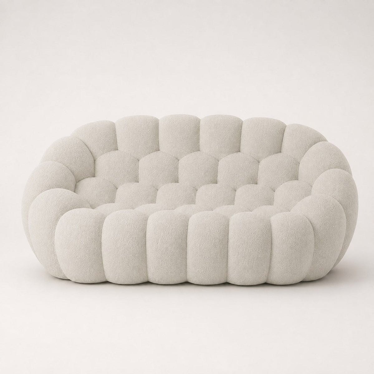 Maille bouclette / Blanc cassé