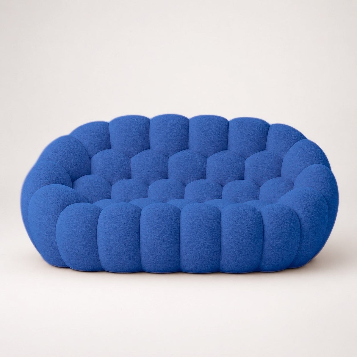 Maille bouclette / Bleu roi