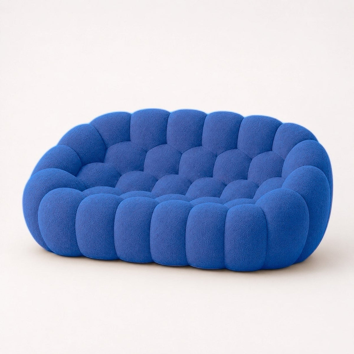 Maille bouclette / Bleu roi