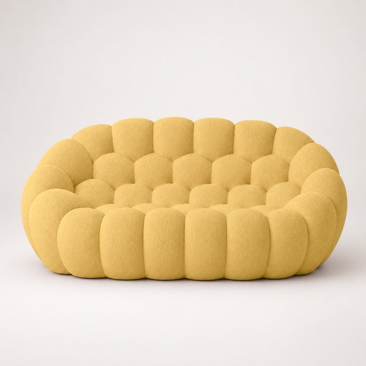 Maille bouclette / Jaune miel