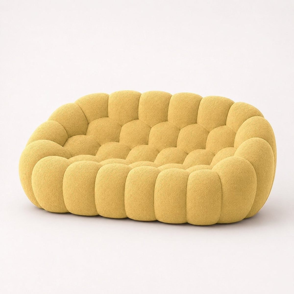 Maille bouclette / Jaune miel