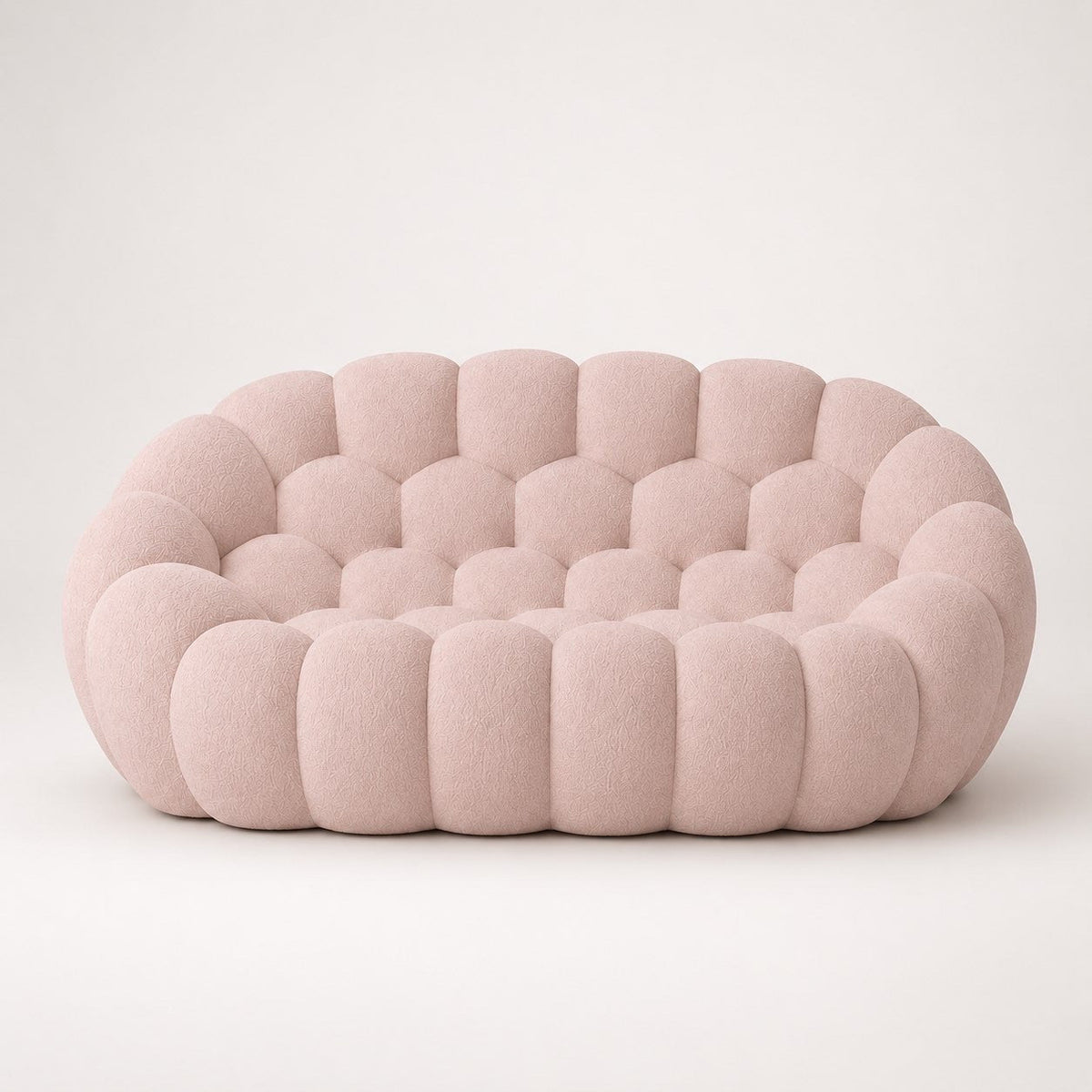 Maille bouclette / Rose poudré