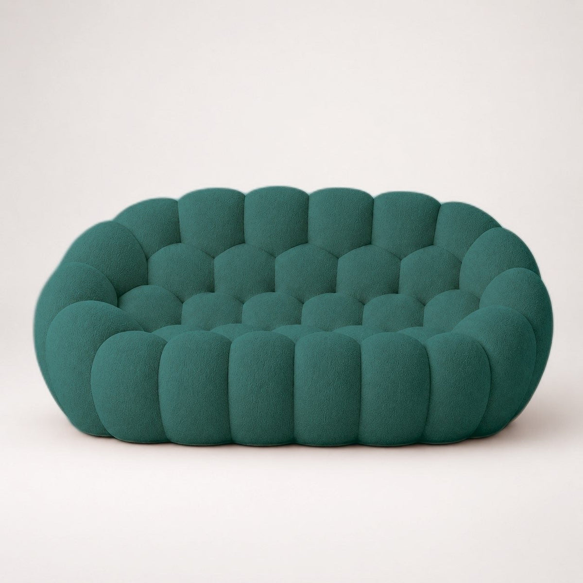 Maille bouclette / Vert canard