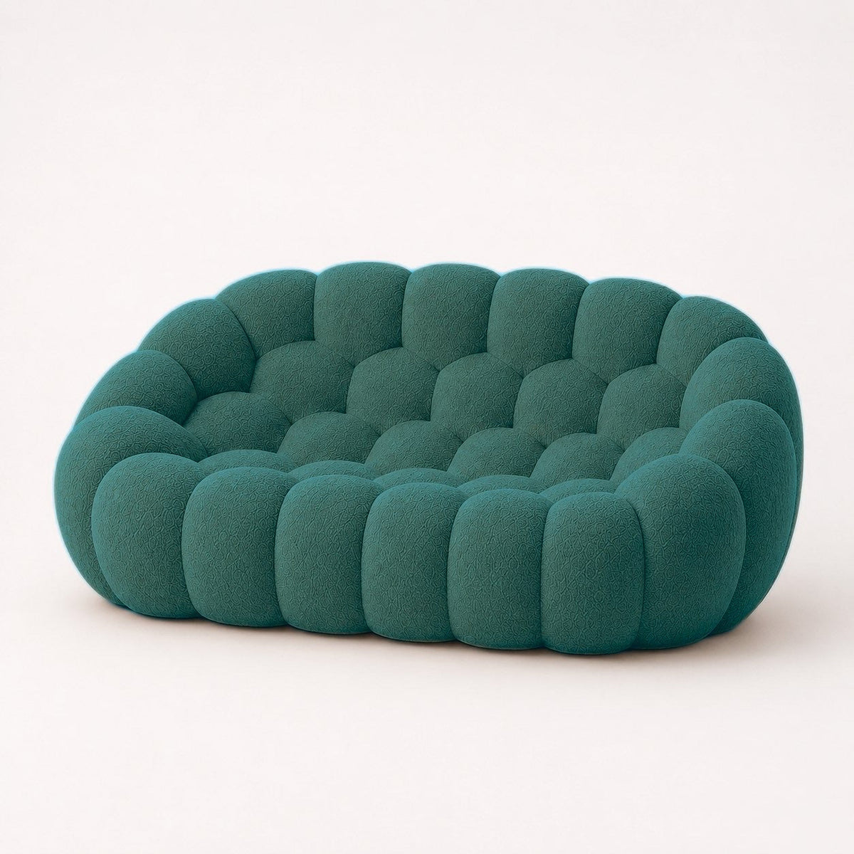 Maille bouclette / Vert canard