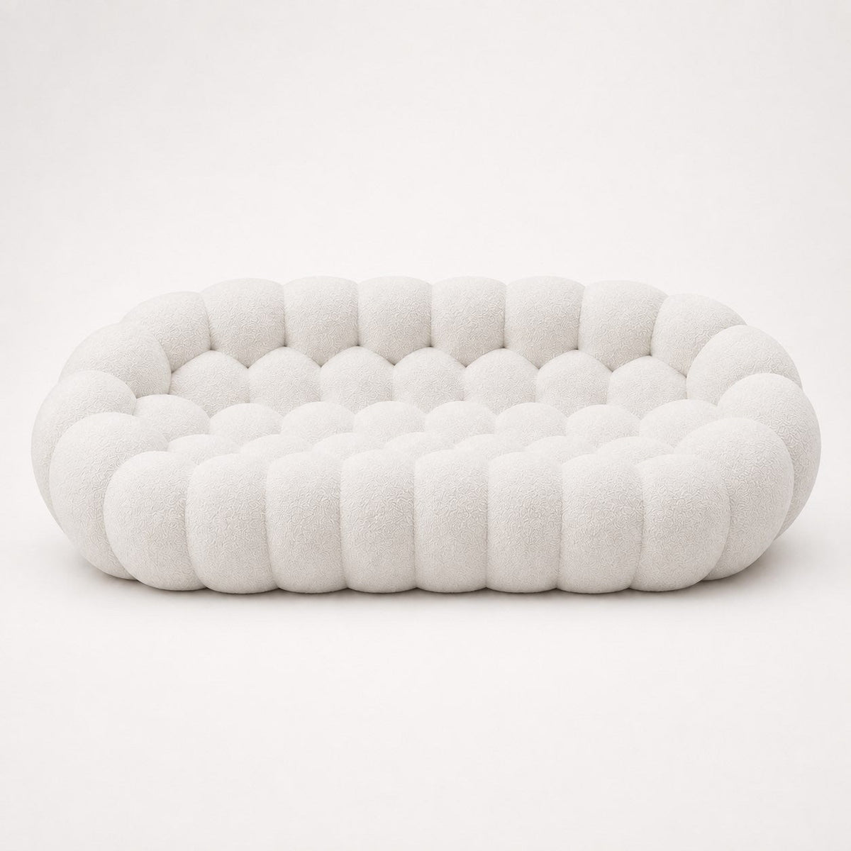Maille bouclette / Blanc cassé