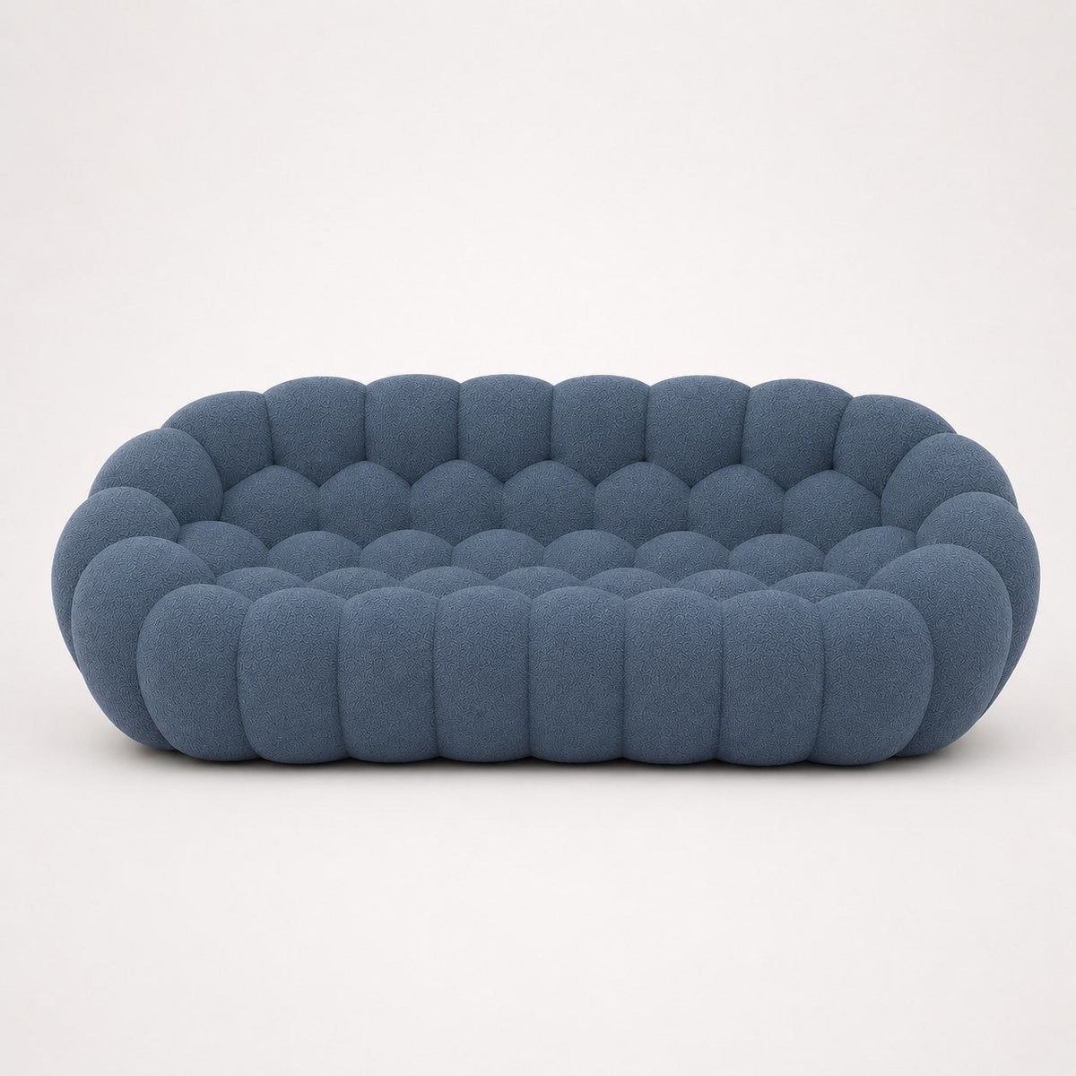Maille bouclette / Bleu gris