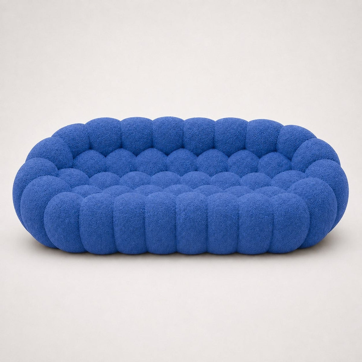 Maille bouclette / Bleu roi