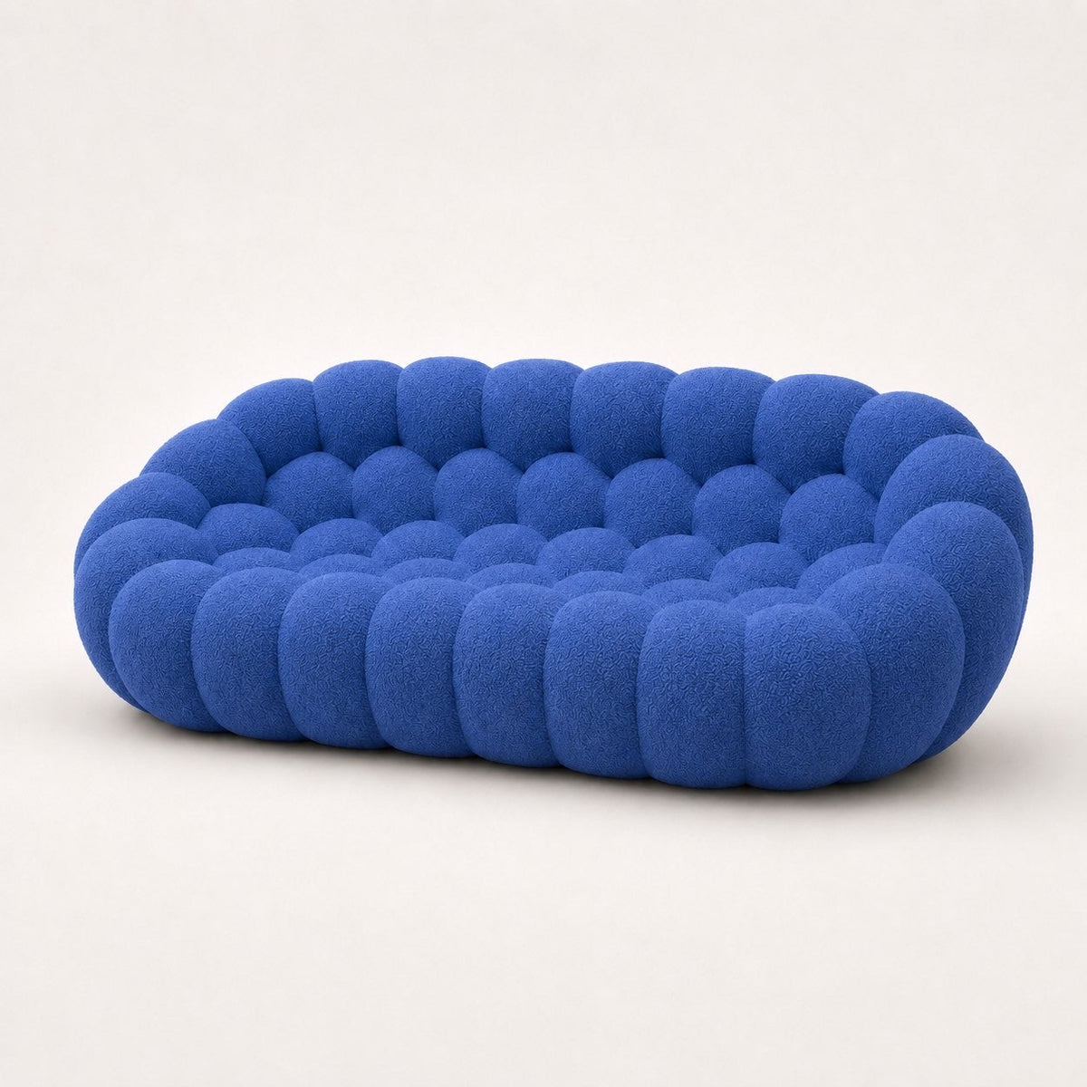 Maille bouclette / Bleu roi