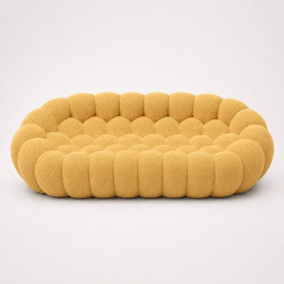 Maille bouclette / Jaune miel