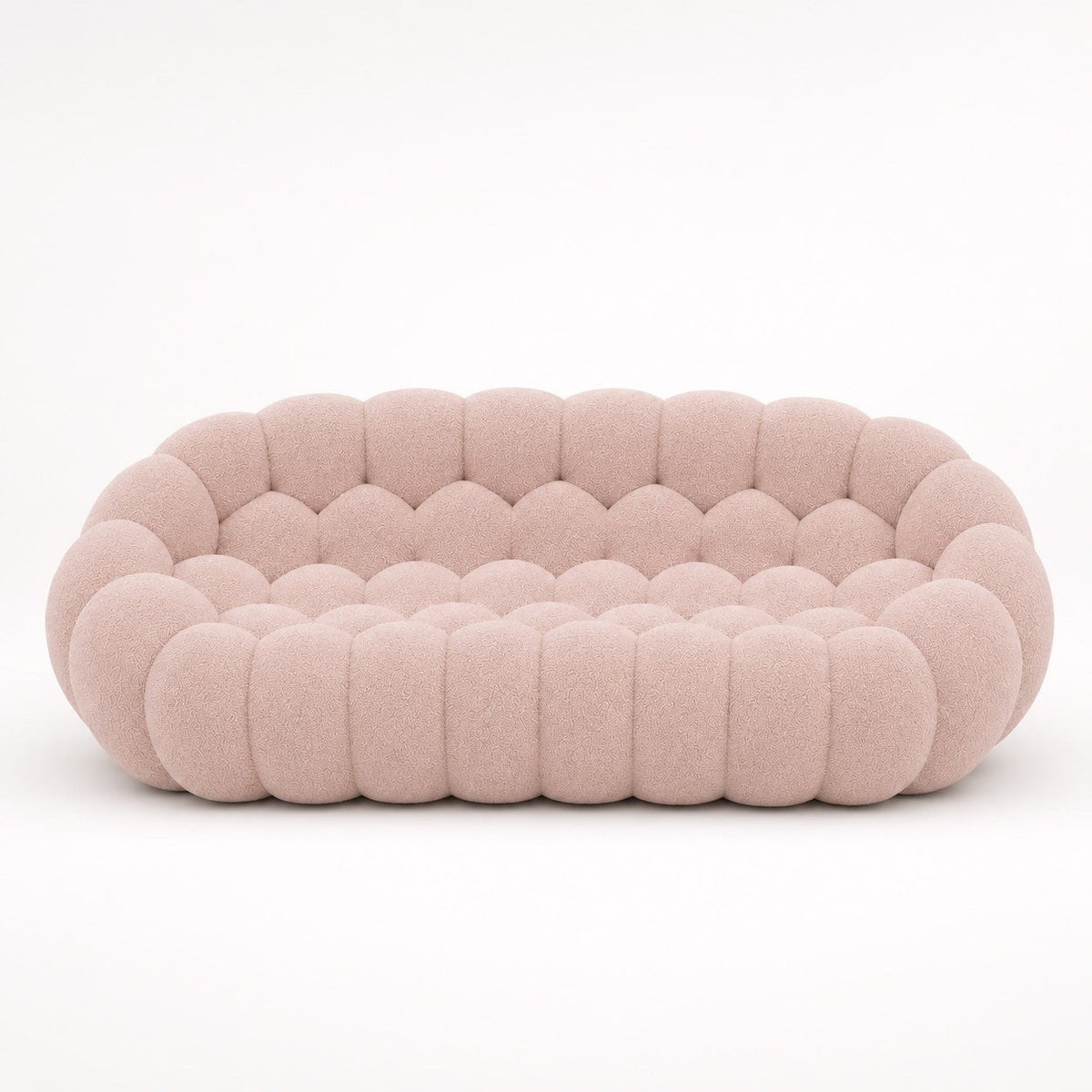 Maille bouclette / Rose poudré