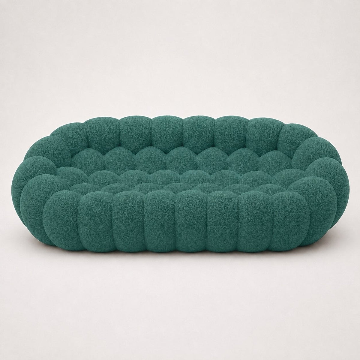 Maille bouclette / Vert canard