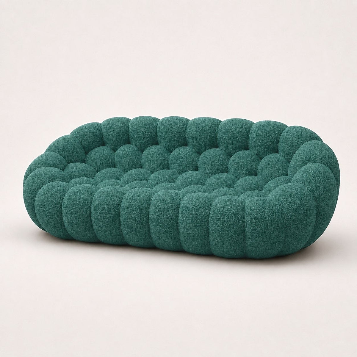 Maille bouclette / Vert canard